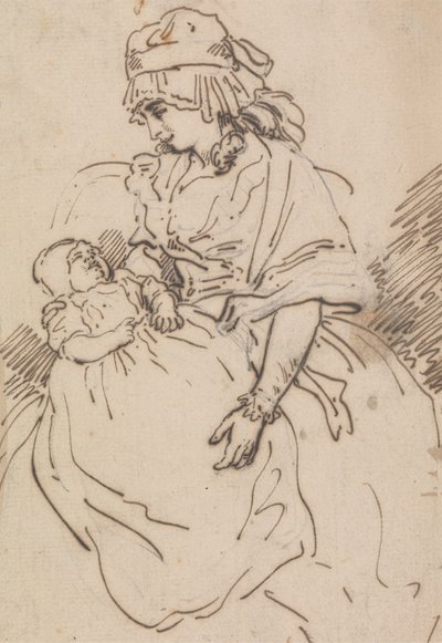 Matka i dziecko autorstwa Thomas Rowlandson