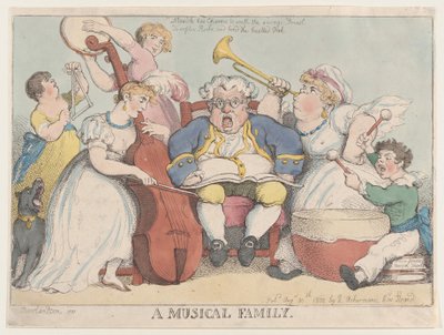 Musical Family, 30 sierpnia 1802, 30 sierpnia 1802. autorstwa Thomas Rowlandson