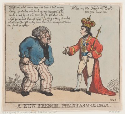 Nowa francuska fantasmagoria, 1803., 1803. autorstwa Thomas Rowlandson