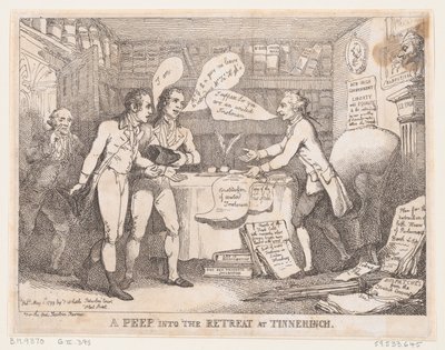 A Peep into the Retreat at Tinnechurch United Irish, 1 maja 1799, 1 maja 1799. autorstwa Thomas Rowlandson