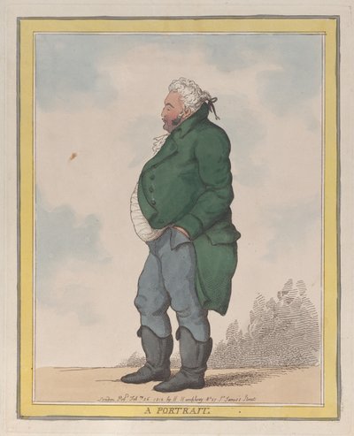 Portret George, 3. hrabia Pomfret, 26 lutego 1812, 26 lutego 1812. autorstwa Thomas Rowlandson