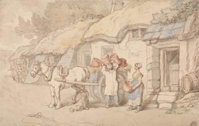 Garncarz wychodzi autorstwa Thomas Rowlandson