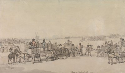 Recenzja dotycząca Blackheath, maj 1785 r. autorstwa Thomas Rowlandson