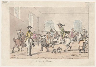 Ujeżdżalnia, 1799., 1799 . autorstwa Thomas Rowlandson