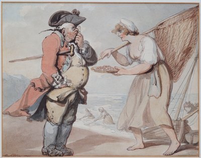 Krewetka, proszę pana?, 1799 autorstwa Thomas Rowlandson