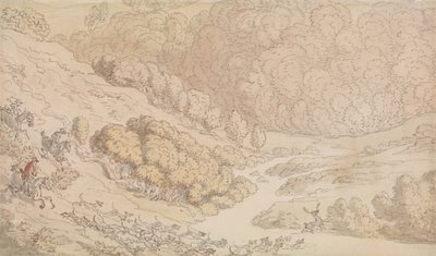 Polowanie na jelenie w regionie West Country autorstwa Thomas Rowlandson