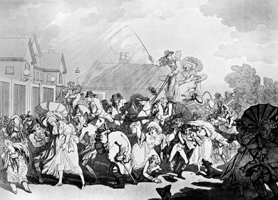 Nagły Szkwał w Hyde Parku, ok. 1791. autorstwa Thomas Rowlandson