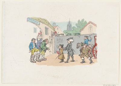 Wycieczka do zagranicznych części, 1807 ., 1807 . autorstwa Thomas Rowlandson