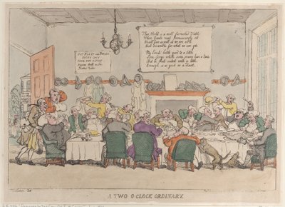 Ordynariusz o drugiej godzinie, 4 czerwca 1811, 4 czerwca 1811. autorstwa Thomas Rowlandson