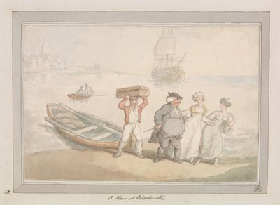 Widok na Blackwall autorstwa Thomas Rowlandson