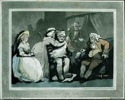 „Wizyta u wujka”, akwatinent Francisa Jukesa (1747-1812), wyd. przez E. Jacksona autorstwa Thomas Rowlandson