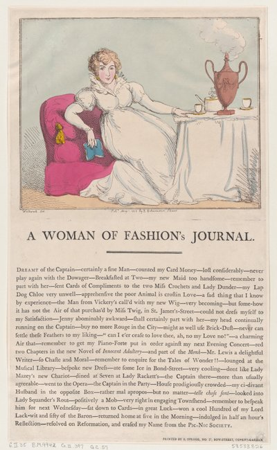 Dziennik Kobiety Mody, 1 maja 1802, 1 maja 1802. autorstwa Thomas Rowlandson