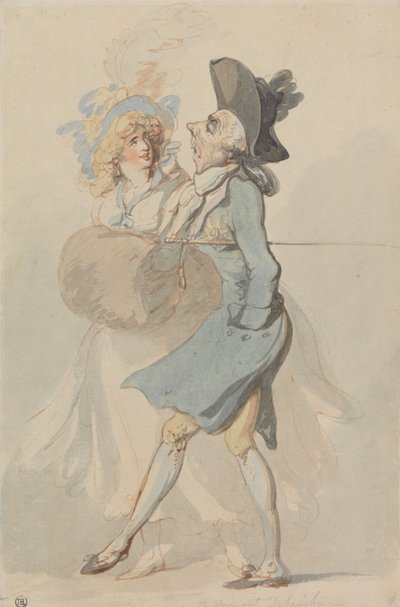 Zmęczona rozpustnica autorstwa Thomas Rowlandson