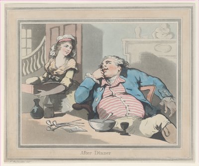 Po obiedzie, 1790., 1790. autorstwa Thomas Rowlandson