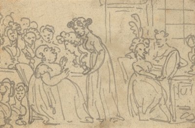 Rysunek z albumu autorstwa Thomas Rowlandson