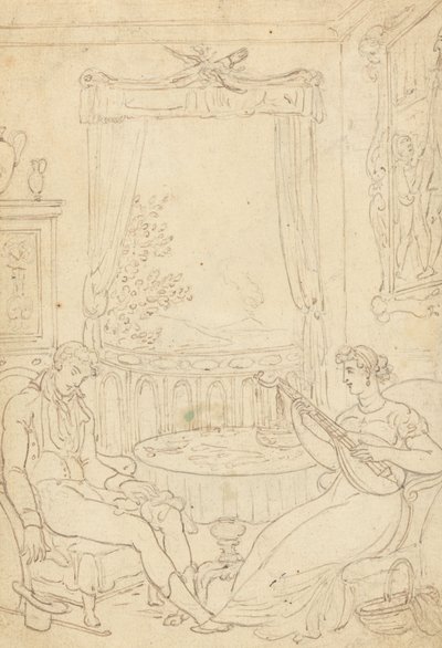 Rysunek z albumu autorstwa Thomas Rowlandson