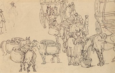 Rysunek z albumu autorstwa Thomas Rowlandson