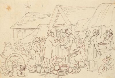 Rysunek z albumu autorstwa Thomas Rowlandson
