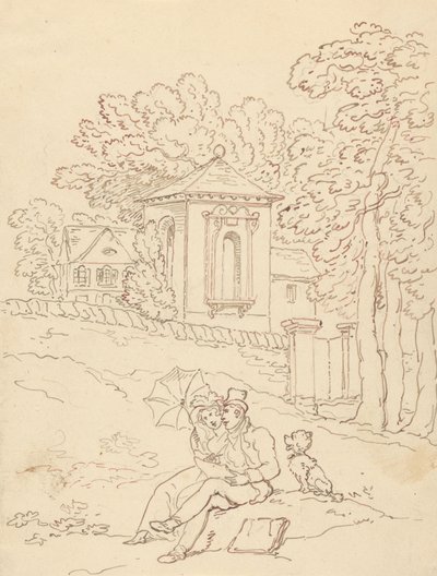 Rysunek z albumu autorstwa Thomas Rowlandson