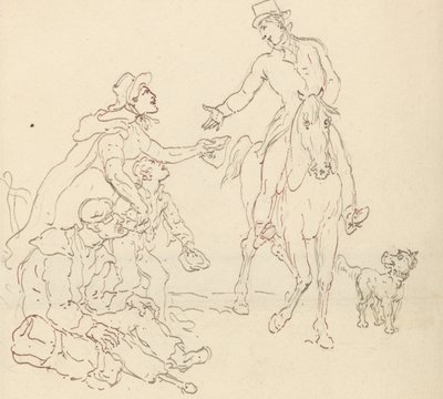 Rysunek z albumu autorstwa Thomas Rowlandson