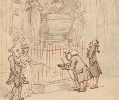 Rysunek z albumu autorstwa Thomas Rowlandson