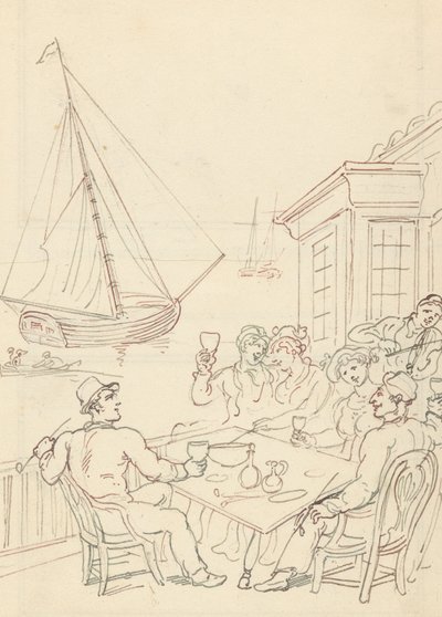 Rysunek z albumu autorstwa Thomas Rowlandson