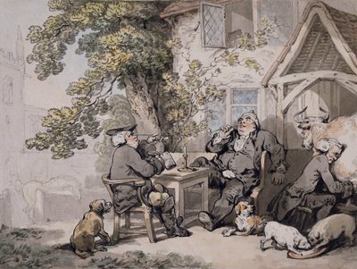 Politycy Alehouse, ok. 1785-90 autorstwa Thomas Rowlandson
