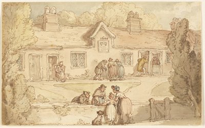 Dom Jałmużny w Tottenham autorstwa Thomas Rowlandson