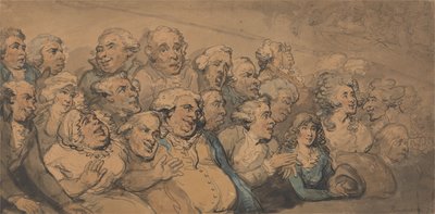 Przedstawienie w teatrze Drury Lane autorstwa Thomas Rowlandson