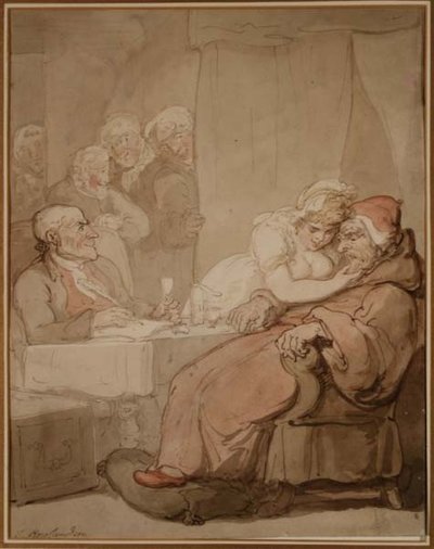 Oko na woli (pióro i tusz, akwarela) autorstwa Thomas Rowlandson
