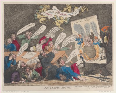 An Irish Howl, 1 marca 1799., 1 marca 1799. autorstwa Thomas Rowlandson