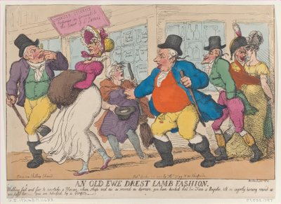 An Old Ewe Drest Lamb Fashion, 25 października 1810., 25 października 1810. autorstwa Thomas Rowlandson