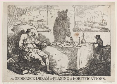 Sen porządkowy lub planowanie fortyfikacji, 7 marca 1786., 7 marca 1786. autorstwa Thomas Rowlandson