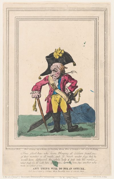 Cokolwiek zrobi dla oficera, 1 stycznia 1796., 1 stycznia 1796. autorstwa Thomas Rowlandson