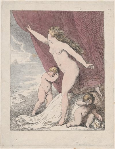 Ariadna porzucona przez Tezeusza, 1790-99., 1790-99. autorstwa Thomas Rowlandson