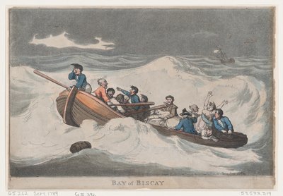 Zatoka Biskajska, wrzesień 1789., wrzesień 1789. autorstwa Thomas Rowlandson