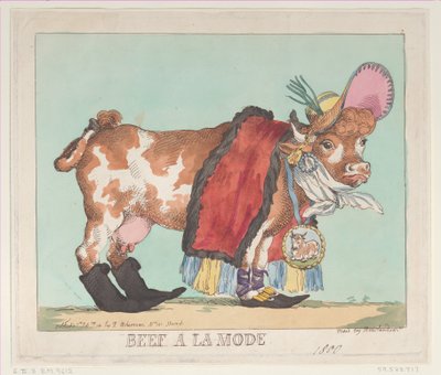 Wołowina à la Mode, 14 lutego 1800 r., 14 lutego 1800 r. autorstwa Thomas Rowlandson