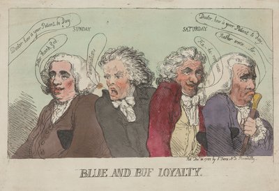 Program lojalnościowy Blue and Buf autorstwa Thomas Rowlandson