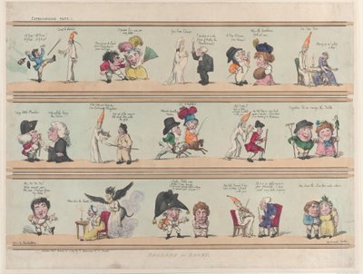 Granice pokoi, Tablica ekstrawagancka 1, 28 marca 1799., 28 marca 1799. autorstwa Thomas Rowlandson