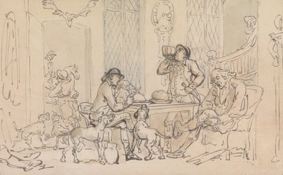 Śniadanie przed polowaniem autorstwa Thomas Rowlandson