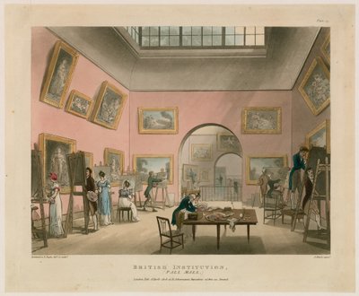 Instytucja brytyjska, Pall Mall autorstwa Thomas Rowlandson