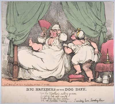 Hodowcy owadów w dniach psów, 4 kwietnia 1812 r., 4 kwietnia 1812 r. autorstwa Thomas Rowlandson