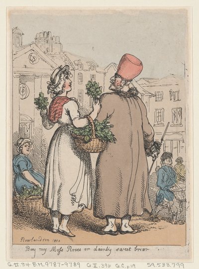 Kup My Moss Roses lub Dainty Sweet wrzośca, 1811., 1811. autorstwa Thomas Rowlandson