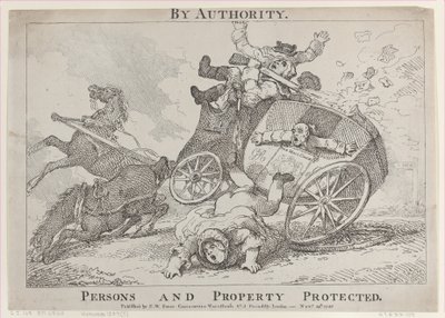 Według autorytetu. Ochrona Osób i Mienia, 24.11.1785., 24.11.1785. autorstwa Thomas Rowlandson