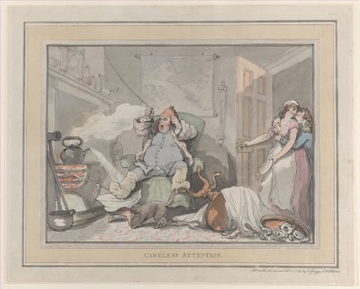 Careless Attention, 1 lutego 1789., 1 lutego 1789. autorstwa Thomas Rowlandson