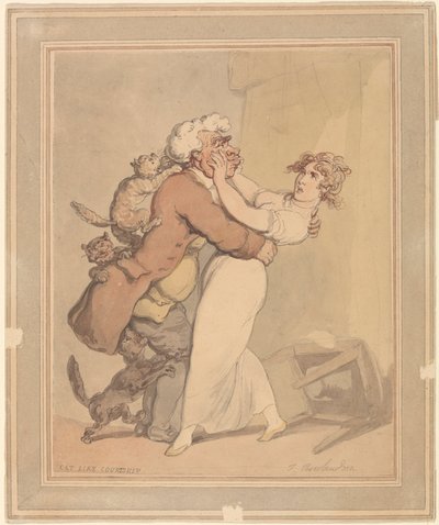 Kot jak zaloty autorstwa Thomas Rowlandson