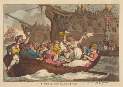 Bydło niepodlegające ubezpieczeniu autorstwa Thomas Rowlandson