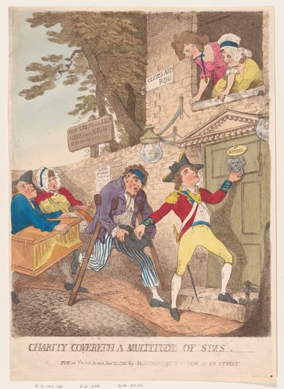 Miłosierdzie zakrywa wiele grzechów, 27 listopada 1781, 27 listopada 1781. autorstwa Thomas Rowlandson