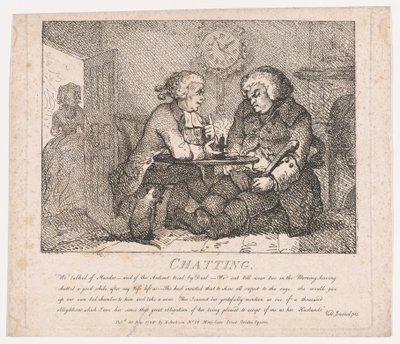 Rozmowa z malowniczymi pięknościami Boswell, część pierwsza, 30 maja 1786 r., 30 maja 1786 r. autorstwa Thomas Rowlandson