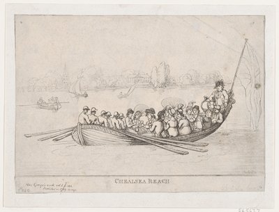 Chelsea Reach, 1799., 1799. autorstwa Thomas Rowlandson